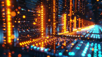 Leinwandbilder - Transfer of data to a server or hosting service. FTP (File Transfer Protocol).