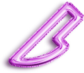 Sticker - Slice Purple Foil Balloon Icon