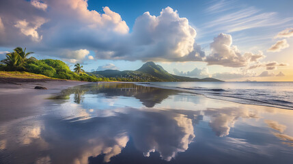 martinique france beach landscape