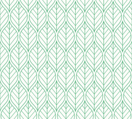 Wall Mural - damask organic leaves seamless pattern. vector retro style background print. decorative flower textu