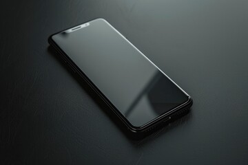 Poster - Close up of a cell phone on a table, suitable for technology concepts