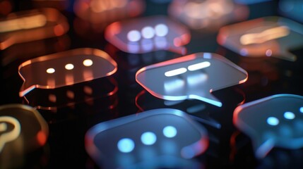 Poster - Close up view of a keyboard with various buttons, suitable for technology concepts