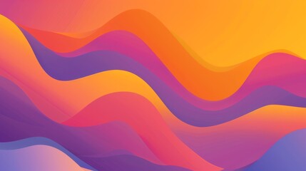 Wall Mural - Sunset-inspired abstract background with warm orange, pink, and purple gradients.