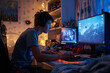 © YouAreBeautiful - teenager Creating a New Gaming Realm in a New Space