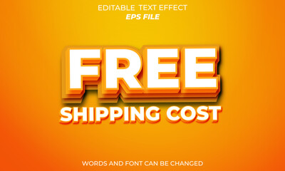 Poster - free text effect, font editable, typography, 3d text. vector template