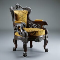 antique chair dragon style