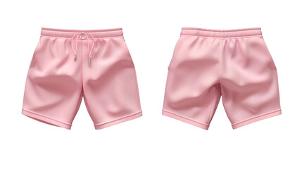 Wall Mural - Pink shorts mockup - Cut out, Transparent background