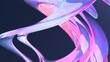moderne geschmeidige weiß violett pinke abstrakte Figur, Design, Hintergrund, Geometrie, Wirbel, Kurven, Pastellfarben, glas
