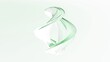 moderne geschmeidige weiß grüne abstrakte Figur, Design, Hintergrund, Geometrie, Wirbel, Kurven, hellgrün
