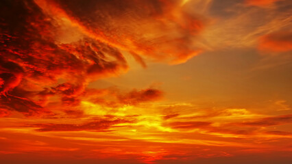 Wall Mural - beautiful tropical sky at sunset