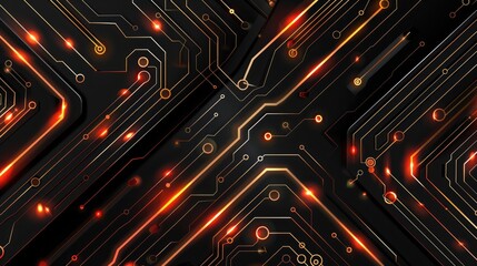 Abstract futuristic circuit board background. High computer, technology processor banner, AI
