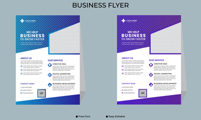 Sticker - Business flyer design, modern business flyer design, eye catching design, professional business flyer design