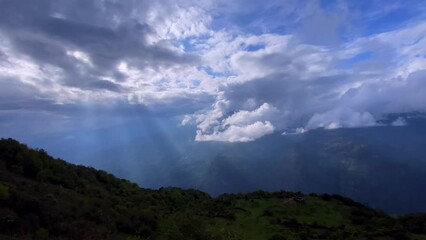 Wall Mural - The landscape and mountain of himalayas in the evening at arunachal pradesh in India.