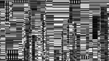 Poster - Glitch Overlay Texture. Glitched Lines Noise. No Signal. Retro Abstract Hud Glitch VHS Effect Design. Vector Illustration.