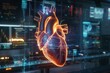 3D heart mapping with futuristic holographic imagery