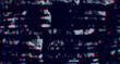 Colorful Glitch Screen Effect Background. Abstract Digital Pixel Dots Noise Glitch Error. VHS CRT Overlay Effect. Video Damage Overlay Background. Vector Illustration.