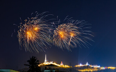 Fireworks in Phetchaburi 140324 