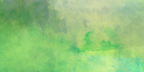 Wall Mural - green grunge texture background. green and yellow watercolor background. white and green watercolor 