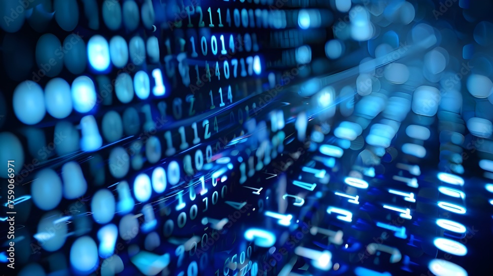 Cybersecurity Concept with Digital Lock and Code background Stock ...