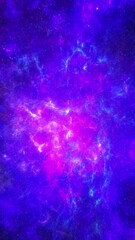 Wall Mural - space travel. galaxy exploration through outer space. flying through glowing nebulae, clouds and sta