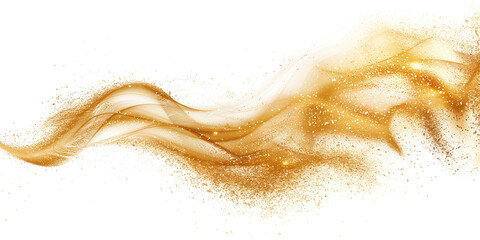 Gold Dust Swirl Elegance, Abstract