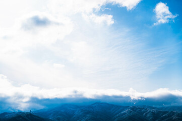 Poster - 樹氷が美しい北アルプスの山岳風景