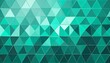 low poly triangle mosaic background in mesmerizing teal