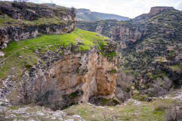 Canvas Print - Ulubey Canyon is a nature park in the Ulubey and Karahallı of Usak, Turkey. The park provides suitable habitat for many species of animals and plants and is being developed as a centre for ecotourism.