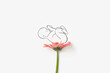© Yaroslav Danylchenko/Stocksy - Sketch of cute sleeping baby lying on natural pink gerbera