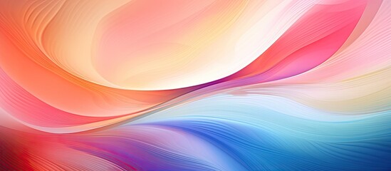 Poster - An artistic closeup of a vibrant liquid swirl on an electric blue background, reminiscent of a painting with shades of purple, violet, magenta, and petals