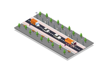 Sticker - Street city isometric