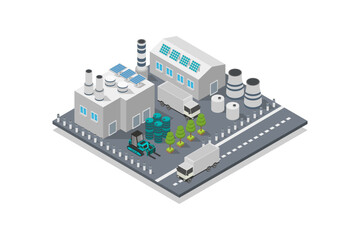 Sticker - Isometric industry