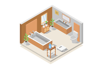 Sticker - Isometric bathroom