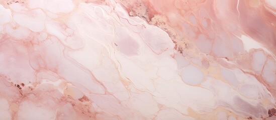 Canvas Print - A detailed photo of peach marble texture. The intricate pattern resembles cumulus clouds. Perfect for paper products or designing a dish in cuisine