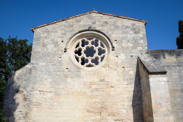 Canvas Print - Silvacane Abbey, former Cistercian monastery in municipality of La Roque-d'Antheron in France