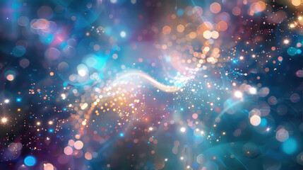 Wall Mural - a blurred view of a sky filled with twinkling stars, creating a mesmerizing visual effect