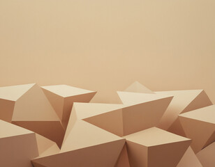 abstract cream color background with shapes
