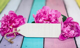 Fototapeta Tulipany - bouquet of pink roses background