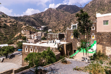 Wall Mural - Ancient Rijal Alma village, Saudi Arabia