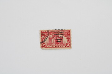 Red Vintage Stamp