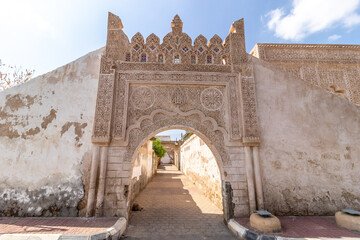 Wall Mural - Doorway of an ancient house in Farasan town on Farasan island, Saudi Arabia