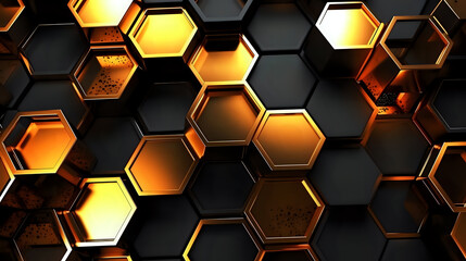 Poster - Abstract Honeycomb Pattern with Metallic Glow.

Stylish hexagonal honeycomb pattern with a metallic shimmer perfect for backgrounds, tech-themed designs, and futuristic concepts.