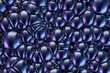 © nomad studio/Stocksy - Dark blue metallic bubbles texture background.