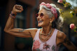 Joy of Ageless Spirit.

A radiant senior woman with a joyful expression and a flower crown, embodying the spirit of ageless energy and happiness.