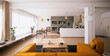 © Malquerida Studio/Stocksy - Modern apartment with open kitchen