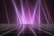 © Cosma Andrei/Stocksy - Abstract vaporwave background with lasers in the sky