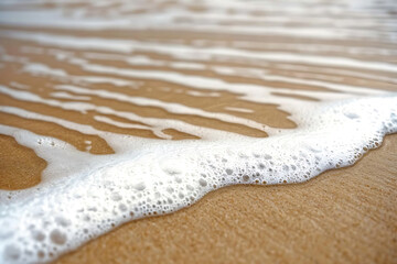 Wall Mural - A close-up photography of a sandy beach