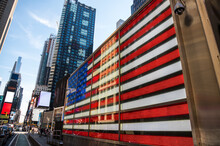 Digital American Flag Display In New York City