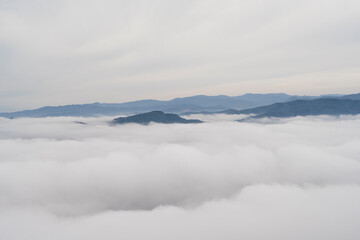 Fog in the mountains