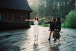 © Volya Tarasava/Stocksy - Three happy girl friends dancing in a forest on a wedding day